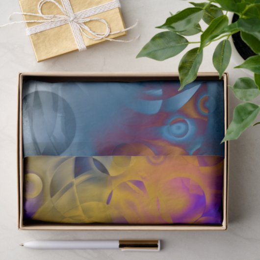 atomares abstraktes Gewebepapier Seidenpapier (Geschenk)