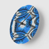 Atomares Blau Runde Wanduhr (Winkel)