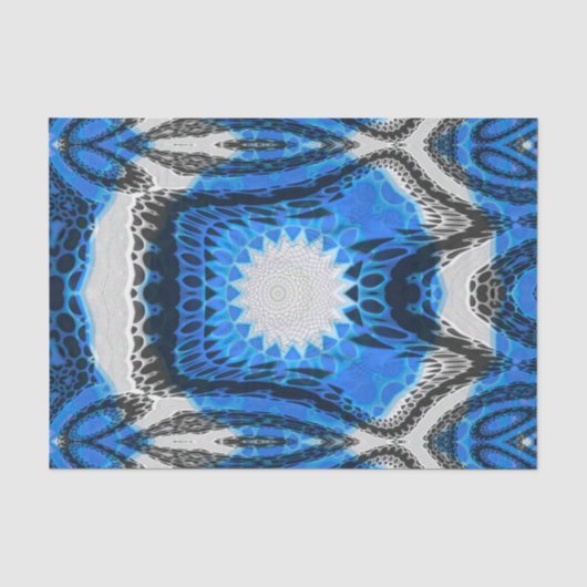 Atomares Blau Seidenpapier (Vorderseite)