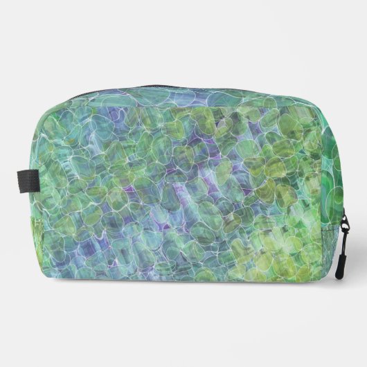 atomares Meerglas : Reißverschluss-Tasche Waschbeutel (Vorderseite)