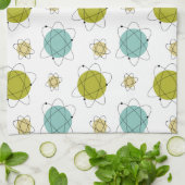 Atomares Sonnensystem Mitte des Jahrhunderts Moder Geschirrtuch (Gefaltet)