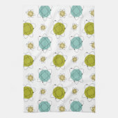 Atomares Sonnensystem Mitte des Jahrhunderts Moder Geschirrtuch (Vertikal)