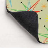 Atomares Sternenexplosions-Retro-Multifarben-Muste Mousepad (Ecke)