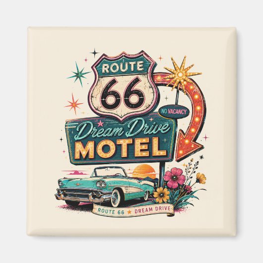 Atomarisches Neon-Wegweisergeschenk Magnet (Vorne)