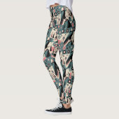 Atomarisches Retro-Adler-Geometrie-Design Leggings (Links)