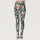 Atomarisches Retro-Adler-Geometrie-Design Leggings (Vorderseite)