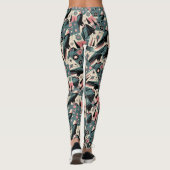 Atomarisches Retro-Adler-Geometrisches Design Leggings (Rückseite)