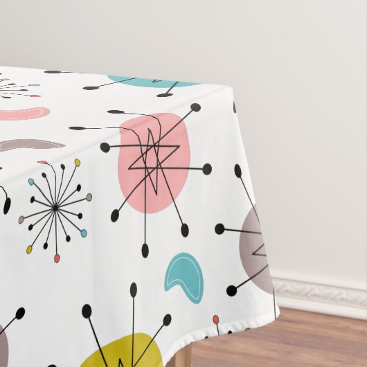 Atomarisches Retro-Sternenmuster Tischdecke (Beispiel)