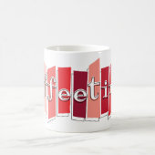 Atomart Retro Coffeetime Kaffee-Tasse (rot) Kaffeetasse (Mittel)