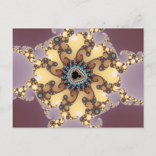 Atomartikel - Fraktal Postkarte (Vorderseite)