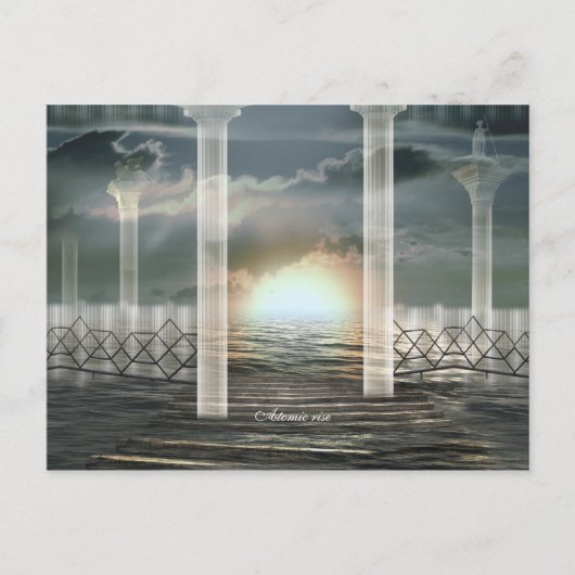 Atomaufstieg Postkarte (Vorderseite)