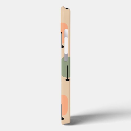 Atombäume Retro Case-Mate iPhone Hülle (Rückseite / Links)