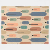 Atombäume Retro Fleecedecke (Vorderseite (Horizontal))