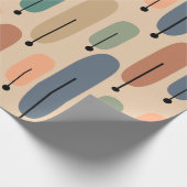 Atombäume Retro Geschenkpapier (Ecke)