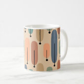 Atombäume Retro-Kaffee-Tasse Kaffeetasse (VorderseiteRechts)