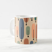 Atombäume Retro-Kaffee-Tasse Kaffeetasse (Vorderseite Links)