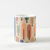 Atombäume Retro-Kaffee-Tasse Kaffeetasse (Mittel)