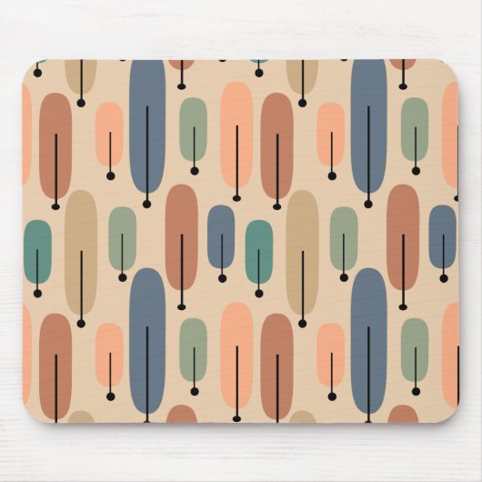 Atombäume Retro Mousepad (Vorne)