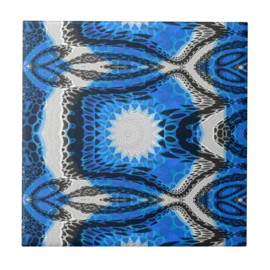 Atomblau Fliese (Vorderseite)