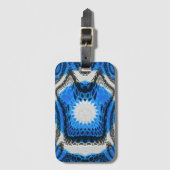 Atomblau Gepäckanhänger (Vorderseite Vertikal)