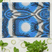 Atomblau Geschirrtuch (Gefaltet)