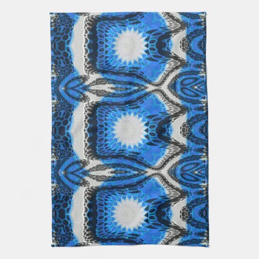 Atomblau Geschirrtuch (Vertikal)