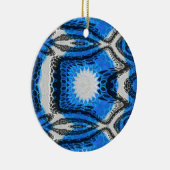 Atomblau Keramik Ornament (Rechts)