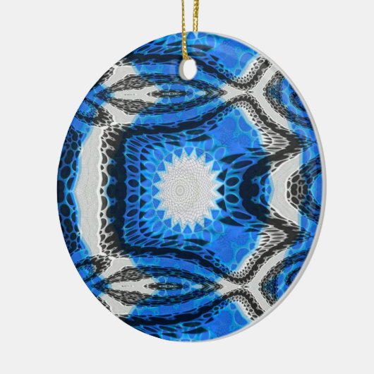 Atomblau Keramik Ornament (Links)