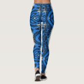 Atomblau Leggings (Rückseite)
