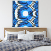 Atomblau Leinwanddruck (Insitu (Schlafzimmer))