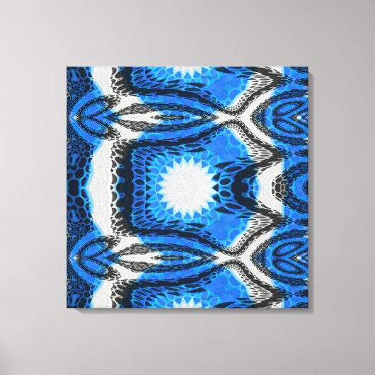 Atomblau Leinwanddruck (Vorderseite)
