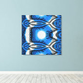 Atomblau Leinwanddruck (Insitu (Holzboden))