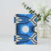 Atomblau Postkarte (Stehend Vorderseite)