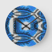 Atomblau Runde Wanduhr (Vorderseite)