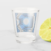 Atomblau Schnapsglas (Rückseite)