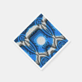 Atomblau Serviette (Ecke)