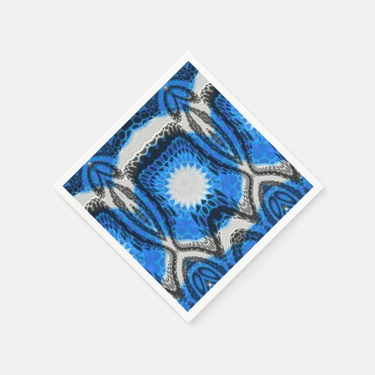 Atomblau Serviette (Ecke)