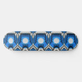 Atomblau Skateboard (Horizontal)