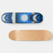 Atomblau Skateboard (Horizontal)