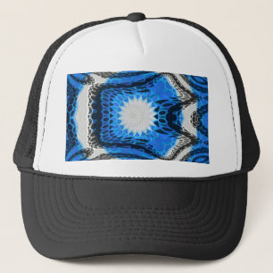 Atomblau Truckerkappe