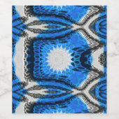 Atomblau Weinetikett (Einzelnes Label)