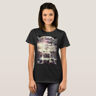 Atombomb-Frauen schwarzer T - Shirt
