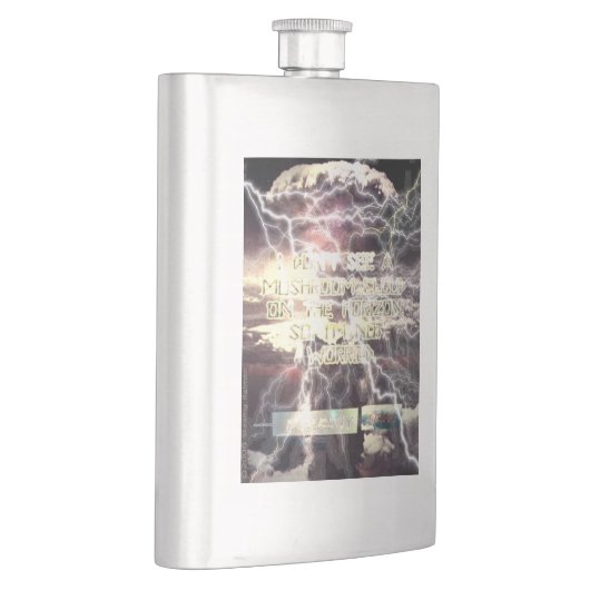 Atombombe-Edelstahlkolben Flachmann (Rechts)