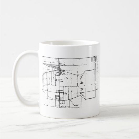 Atombombe Fat Man Kaffeetasse (Links)