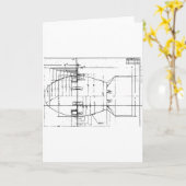 Atombombe Fat Man Karte (Gelbe Blume)