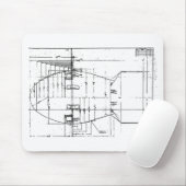 Atombombe Fat Man Mousepad (Mit Mouse)