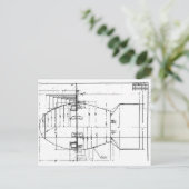 Atombombe Fat Man Postkarte (Stehend Vorderseite)