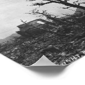 Atombombe-Foto des Zweiten Weltkriegs in Hiroshima Poster (Ecke)