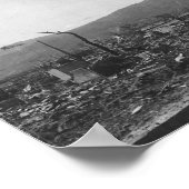 Atombombe-Foto des Zweiten Weltkriegs in Hiroshima Poster (Ecke)