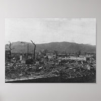Atombombe-Foto des Zweiten Weltkriegs in Hiroshima